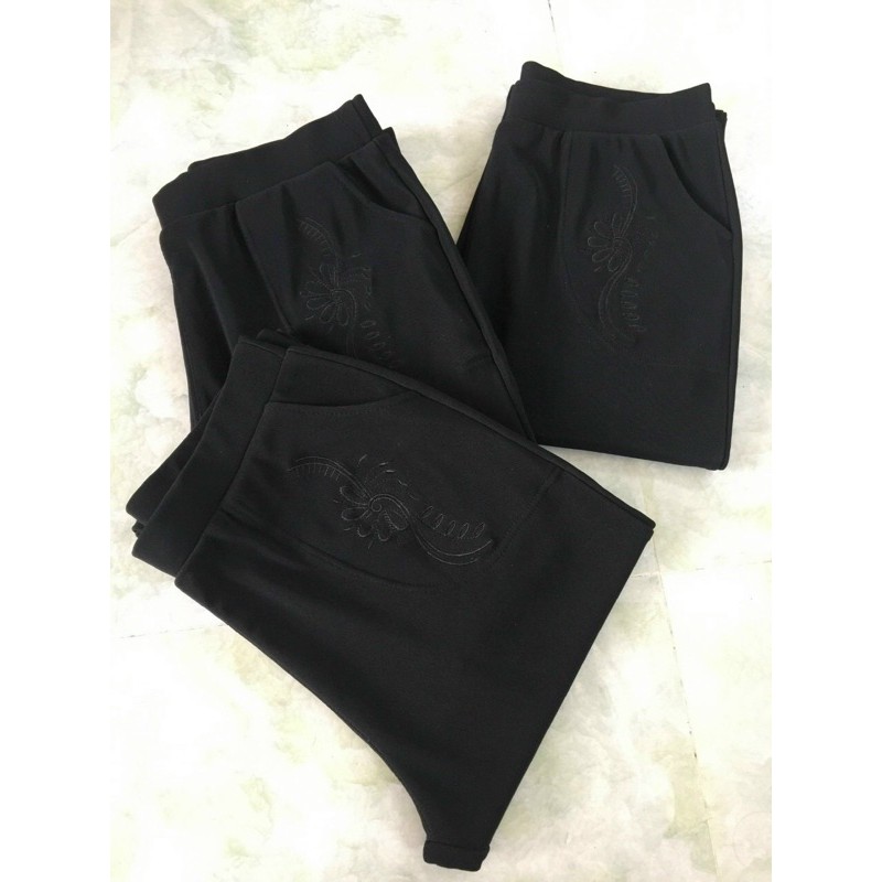 Quần Cho Mẹ Cho Bà Chất Thun Tăm Không Nhăn Mềm Mát 5 Size 40-90Kg