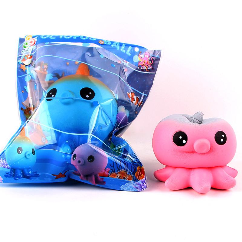 Đồ Chơi Xốp Squishy Giảm Stress Hình Bạch Tuộc Dễ Thương Cho Bé