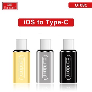 Jack chuyển chân sạc ip sang typec klh tc10, ot08c, chuyển sạc ra typec android chính hãng earldom
