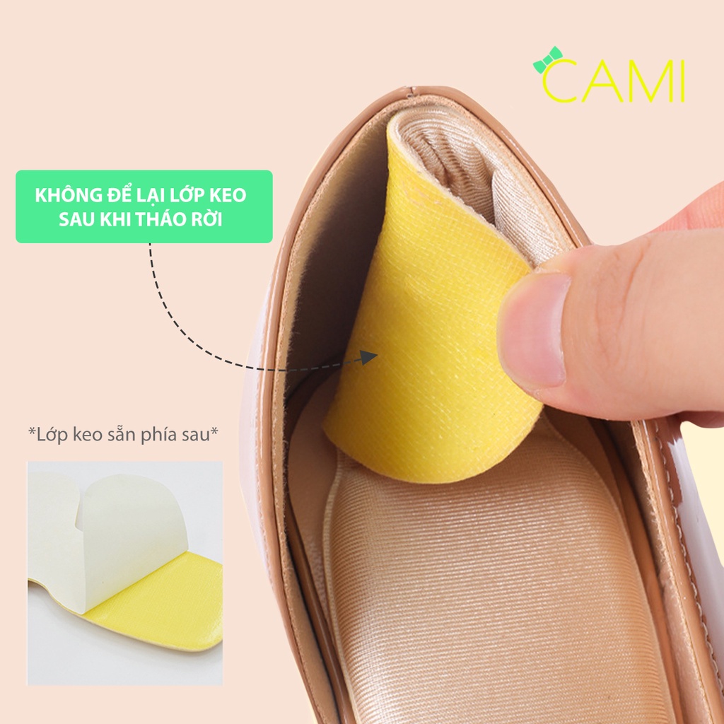 1 cặp lót giày hình con sò 2 trong 1 bảo vệ gót chân, chống trầy gót, dễ dàng di chuyển - cami - CMPK274