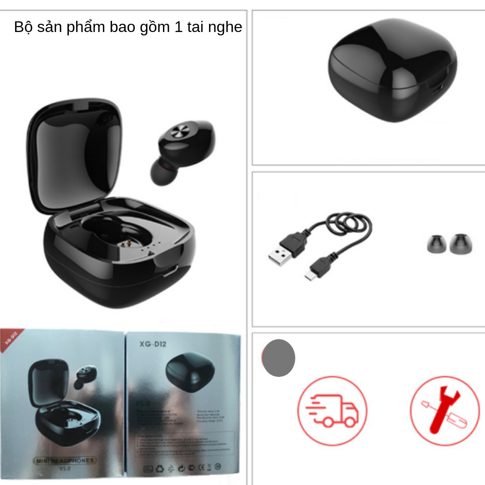 Tai Nghe Bluetooth Không Dây - Chống Nước IPX7 - Tích Hợp Micro - Tự Động Kết Nối - Nhỏ Gọn