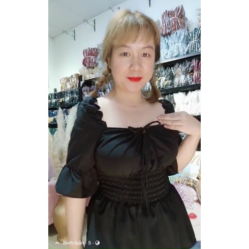 [Shop bigsize nữ 50kg-90kg] Set peplum áo yếm + quần đùi