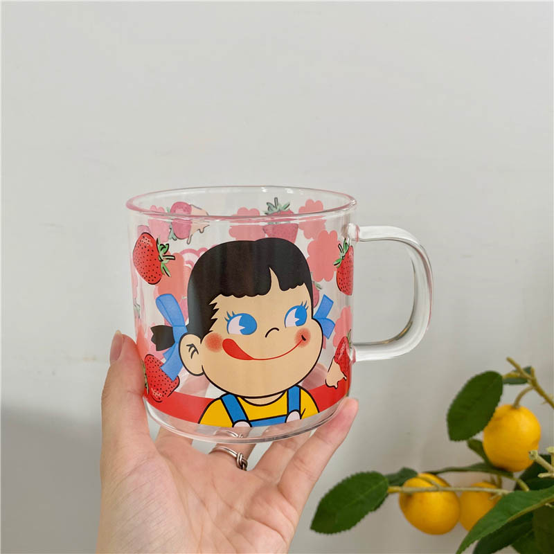 1 ly thủy tinh chịu nhiệt in hoạt hình