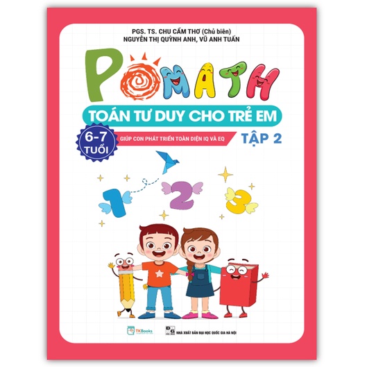 Sách - Pomath Toán tư duy cho trẻ em lớp 1 (6-7 tuổi)  - Tập 2 (MC)
