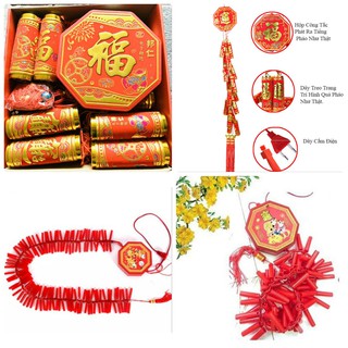 [GIÁ SẬP SÀN] PHÁO ĐIỆN TỬ NHỎ, DÂY PHÁO ĐẠI ĐÈN LED VUI NGÀY TẾT [SỈ]