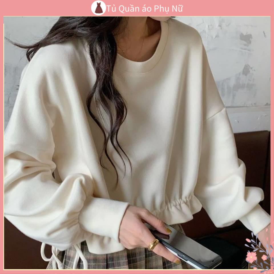 / O ch > T l > ng cao Áo Hoodie Tay Dài Thân Ngắn Phong Cách Hồng Kông Thời Trang Mùa Thu Mới Dành Cho Nữ