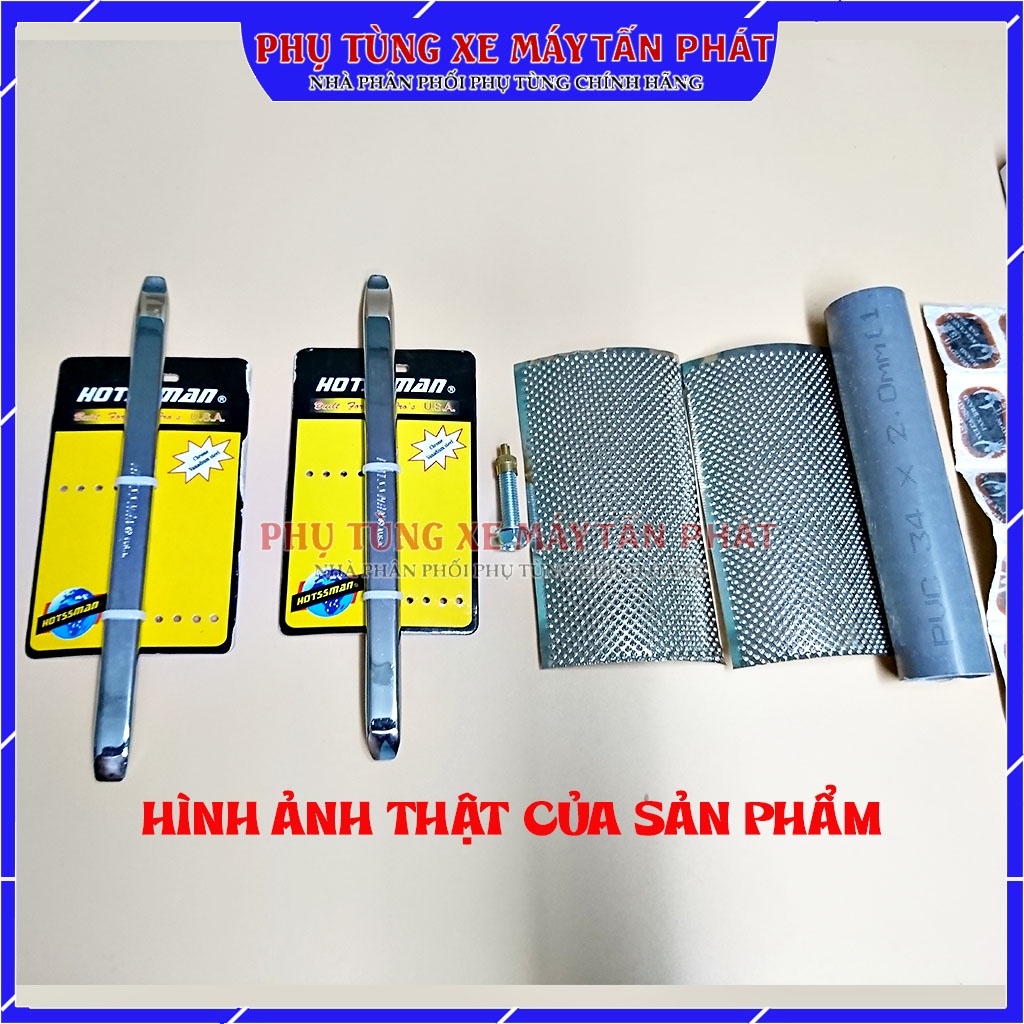 Bộ Vá Xe Máy Xe Đạp 5 Món Mini Đa Năng Dùng Vá Xe Khi Bị Lủng Lốp