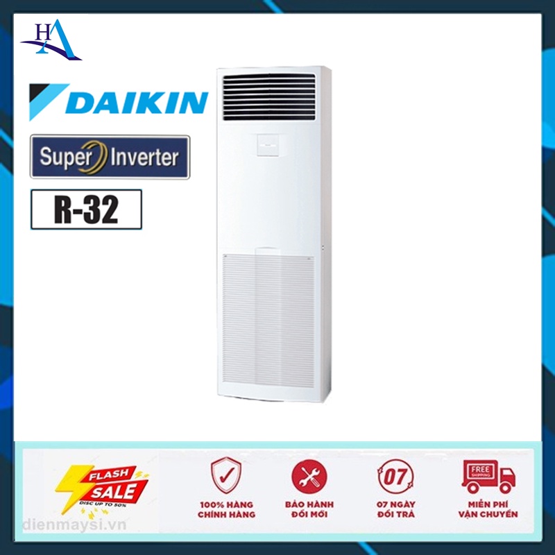Điều hòa tủ đứng Daikin FVA140AMVM 55.000BTU Inverter, màu trắng, kích thước 1850x600x350mm