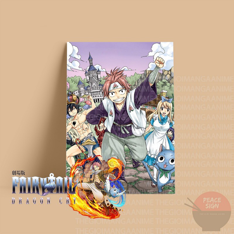 (50 mẫu) Tấm Postcard giấy 260gsm cao cấp FAIRY TAIL HỘI PHÁP SƯ A5 anime chibi ảnh đẹp nhiều mẫu