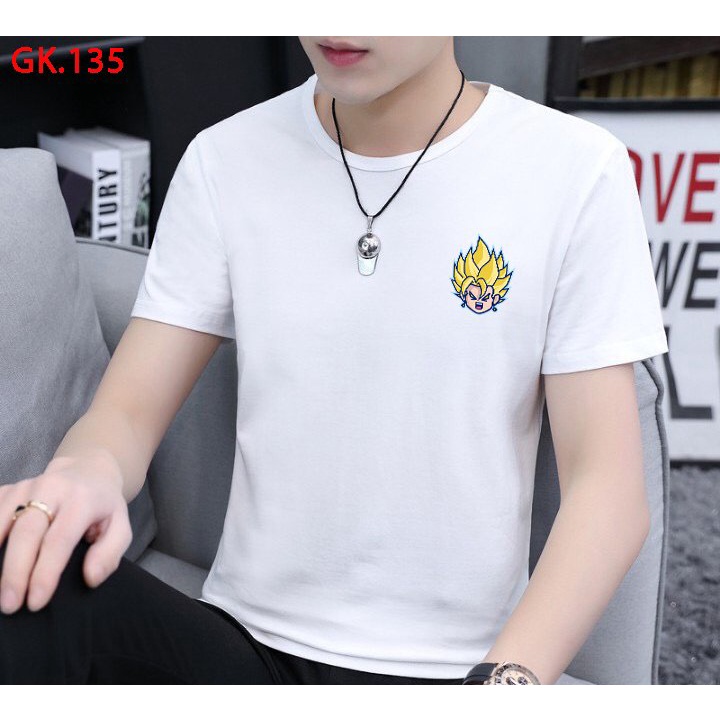 áo thun nam bé trai in hình songoku dragon ball 7 viên ngọc rồng, cotton co giản thoải mái