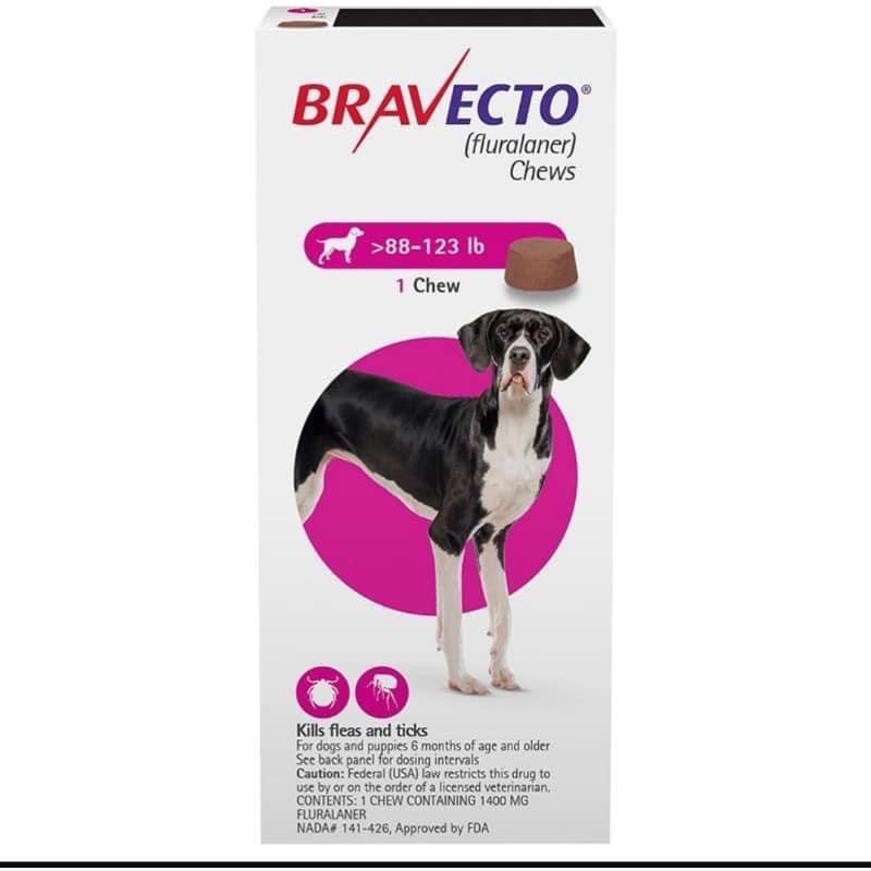 1 viên sản phẩm Bravecto dành cho cún mọi lứa tuổi - mua ngay kẻo lỡ
