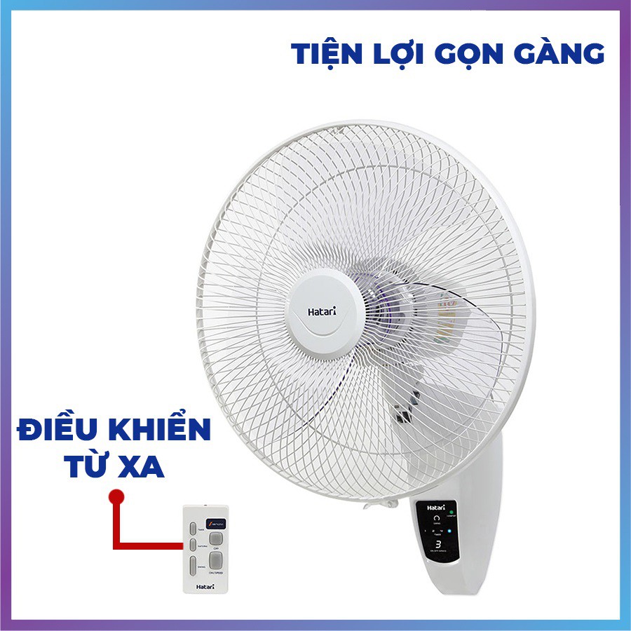 Quạt treo tường Thái lan Hatari HT-W16R6 (có điều khiển) - Hàng chính hãng