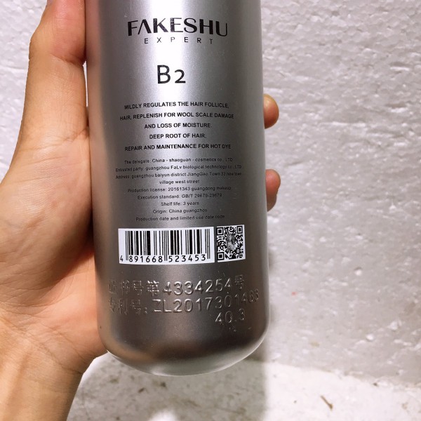 TẶNG MŨ Ủ] Hấp phủ lụa Fakeshu Keratin 618ml cao cấp