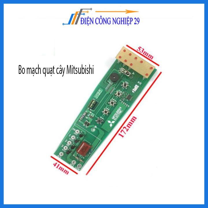 Bo mạch quạt cây Mitsubishi hàng đẹp nhận khiển zin