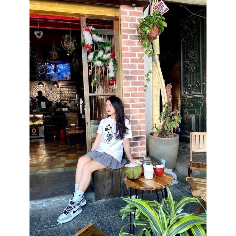 ÁO PHÔNG MICKEY TRẮNG