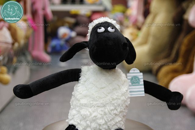 Cừu bông Shaun The Sheep lông xoắn kích thước 50-65cm Gấu Bông Online NoBrandBông gòn