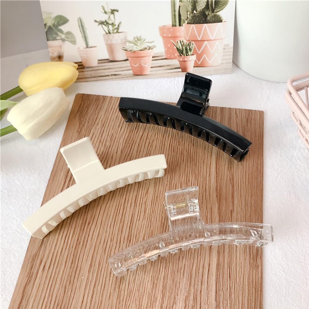 Kẹp Tóc Càng Cua Dài Bằng Acrylic Kiểu Vintage Hàn Quốc