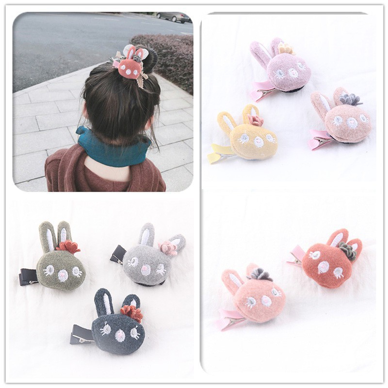 Kẹp tóc tai thỏ xinh xắn đáng yêu cho bé gái