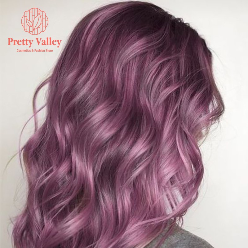 Thuốc nhuộm tóc màu hồng tím MOLOKAI, thuốc nhuộm tóc chứa collagen tảo biển siêu dưỡng - Pretty Valley Store
