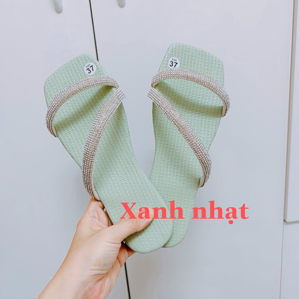 Dép lê đá quai chéo - V21