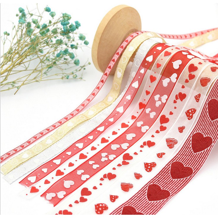 1 cuộn ruy băng trang trí giáng sinh/sinh nhật/tiệc cưới DIY