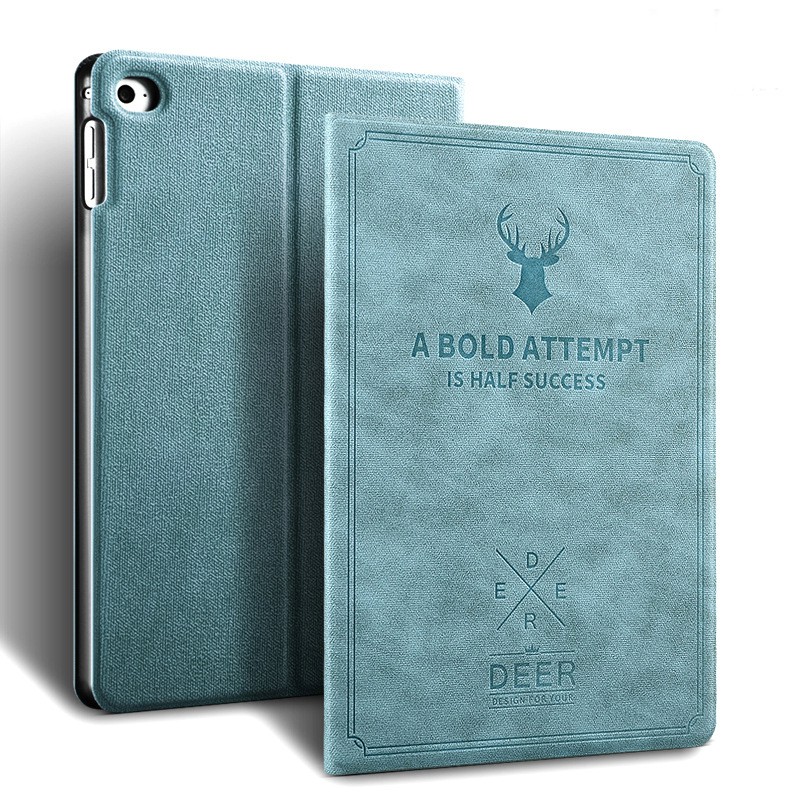 Bao Da Cover Cho Ipad 9.7 Inch Air / Air 2 / New 2017 / New 2018 Vân Da Tuần Lộc