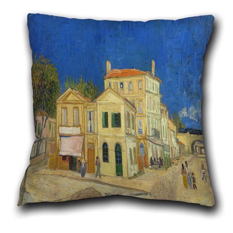 Vỏ Gối Polyester In Tranh Sơn Dầu Vincent Van Gogh Một Mặt Trang Trí Nhà Cửa / Xe Hơi
