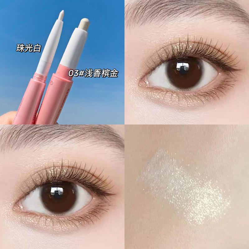 Bút Kẻ Mắt Tơ Tằm Hai Đầu Hiệu Ứng Lì Ánh Ngọc Trai Lấp Lánh Làm Sáng Da Tự Nhiên pea | BigBuy360 - bigbuy360.vn