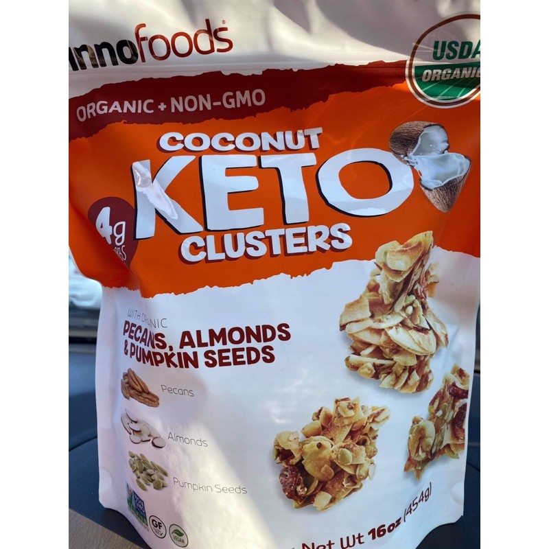 Coconut Keto Clusters - Dừa sấy các hạt Keto
