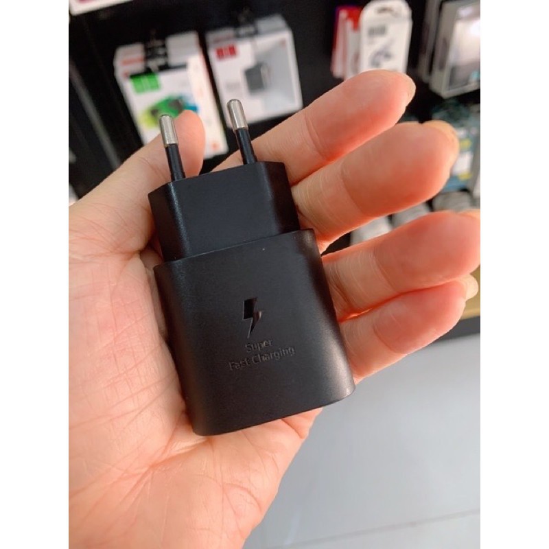 Bộ Cáp Sạc Nhanh Samsung Note 10/ Note 20/ S20/ S20 Ultra/ S21 - Bộ Củ Sạc 25W Zin - Bảo Hành Chính Hãng 3T