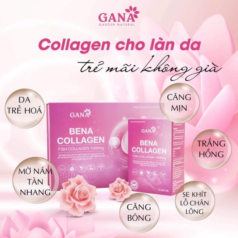 COLLAGEN BENA công ty GANA hộp 30 gói,