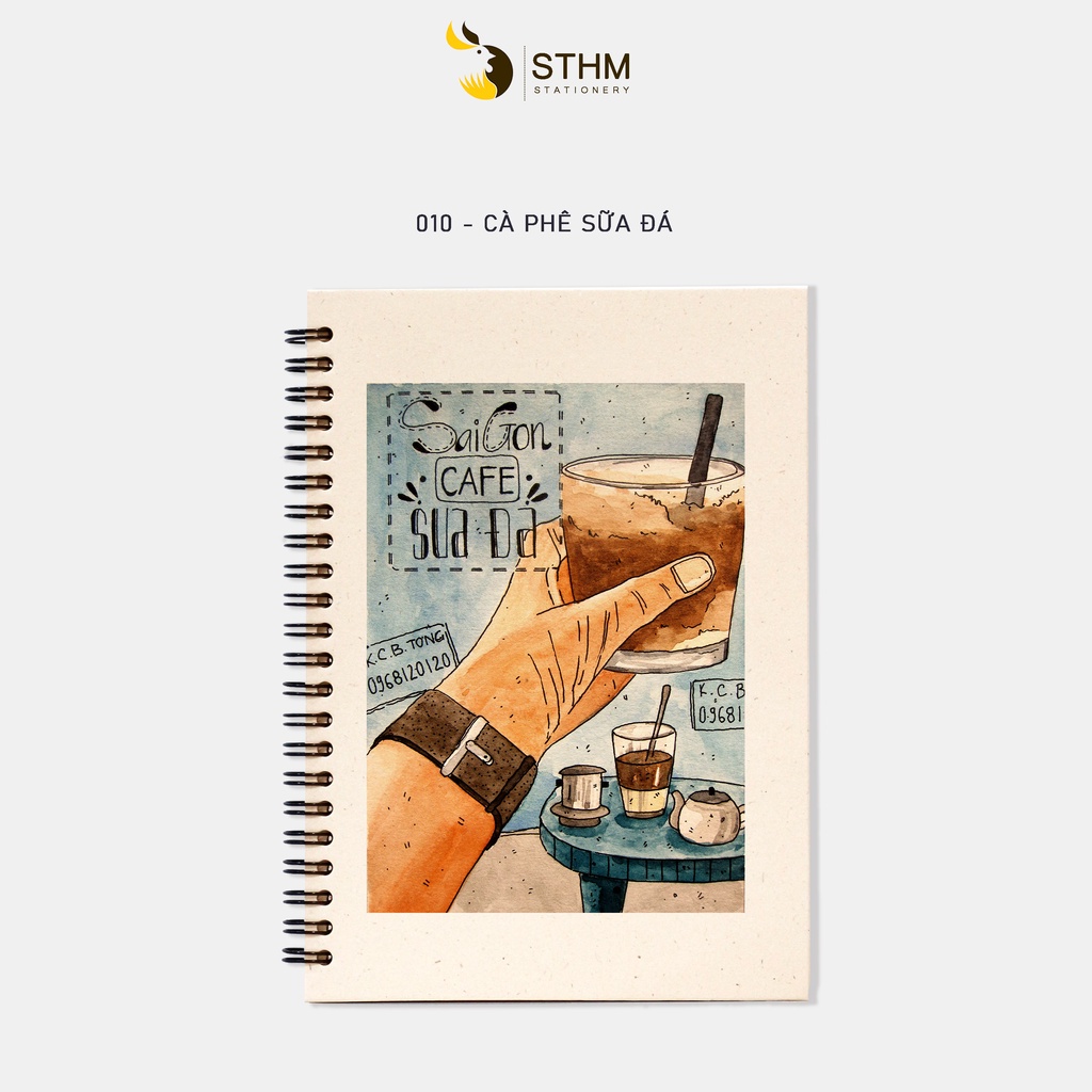 CÀ PHÊ SỮA ĐÁ - Sổ tay bìa cứng - A5 - 010 - STHM stationery