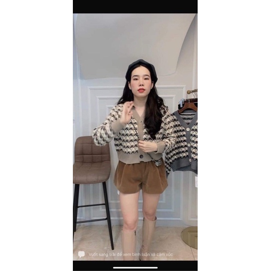 Quần sooc phồng nhung hàng QCL1