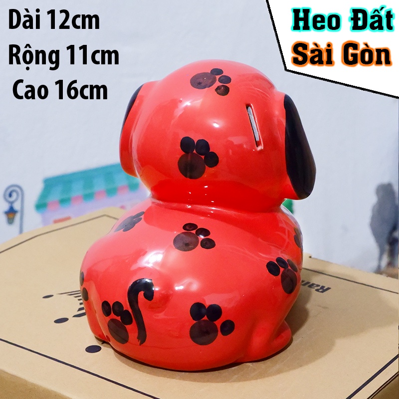 Ống heo tiết kiệm hình con chó sứ