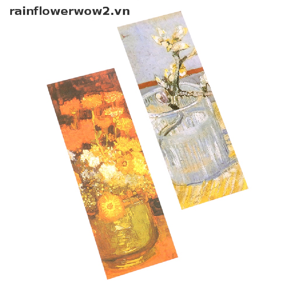 30 Phụ kiện Đánh Dấu Trang Sách Họa Tiết Tranh Sơn Dầu Van Gogh