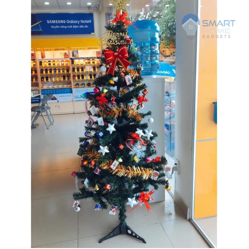 Cây Thông Noel 1m5 - Cây Thông Giáng Sinh Kèm Đèn Nháy, 69 Phụ Kiện Lung Linh