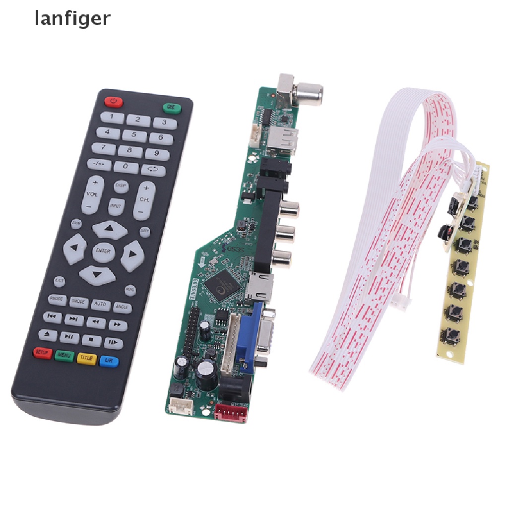 Bảng mạch điều khiển TV LCD/ Bảng mạch và điều khiển từ xa/ Bảng mạch có điều khiển từ xa và nút 7 phím T.V53.03