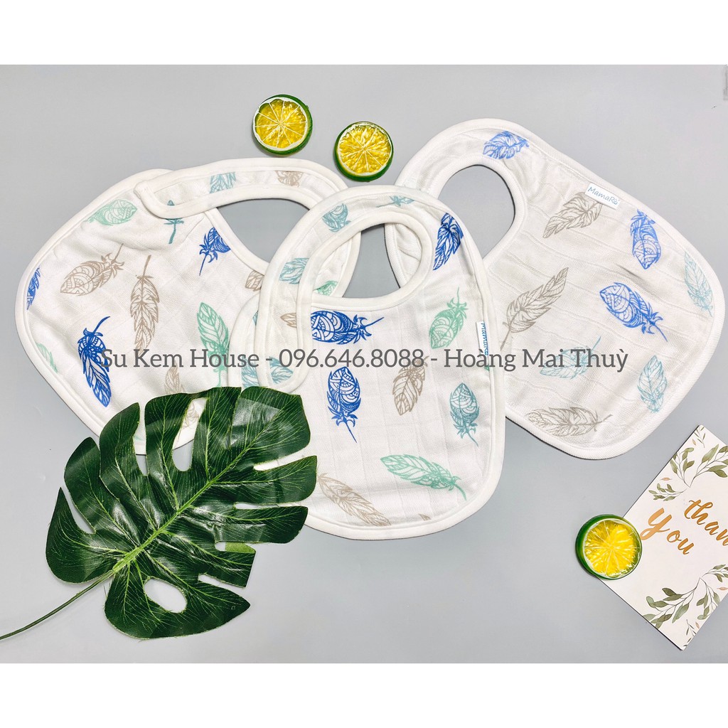 Set 3 yếm Bibs Mamaru