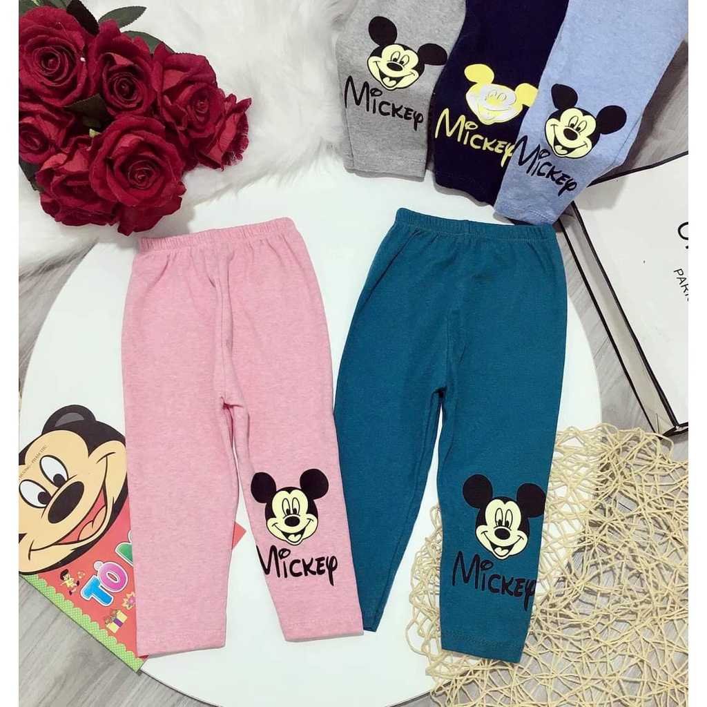 Quần legging micky cho bé gái 7-20kg