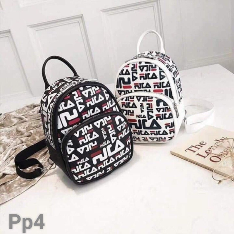 Balo Nữ đa năng FILA mini quảng châu phong cách cá tính trẻ trung size 20cm