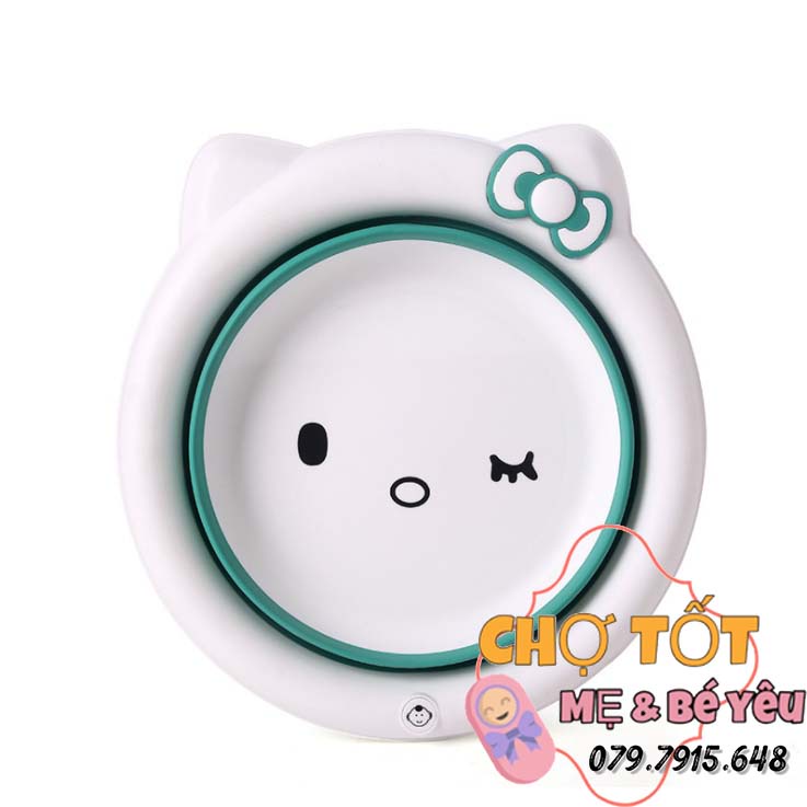 Chậu Rửa Mặt Hình Kitty Đáng Yêu Cho Bé