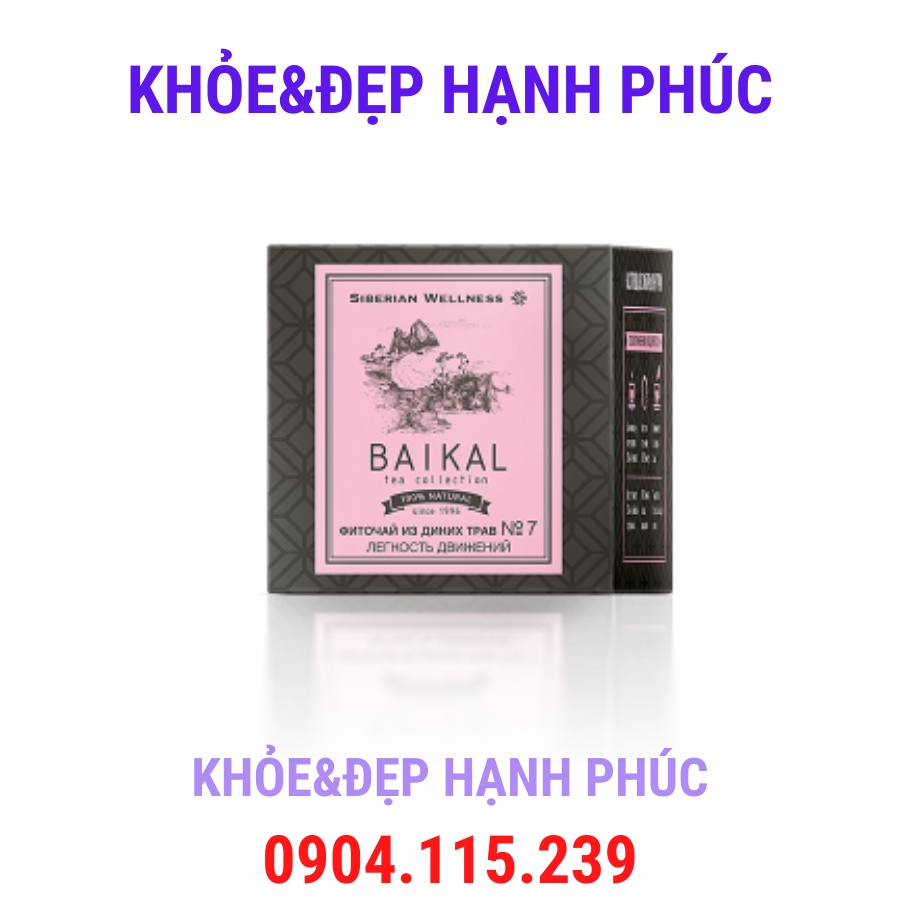 [Trà khớp N7] Trà thảo mộc Siberian Baikal tea collection Herbal tea N7- 30 gói