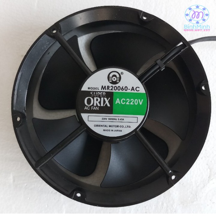 Quạt thông hút gió hình tròn Orix Ø 20 cm - 220V