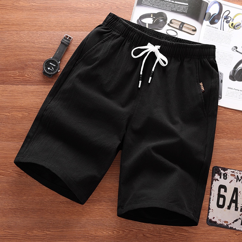 Quần Short cotton seluar pendek lelaki perempuan Phong Cách Thể Thao Cho Nam