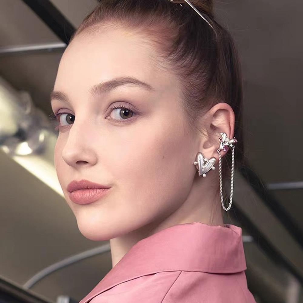 Khuyên Kẹp Vành Tai Thanh Lịch Thời Trang Cho Nữ MXMUSTY|Khuyên Vành Tai Hình Trái Tim