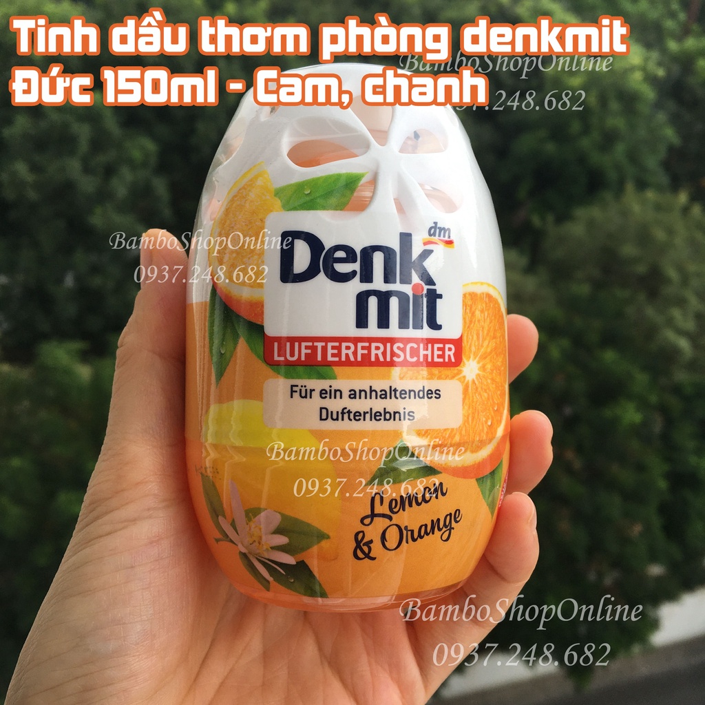 Tinh dầu thơm phòng Denkmit, giúp khử mùi, thư giãn, an toàn cho trẻ nhỏ [Hàng nội địa Đức]