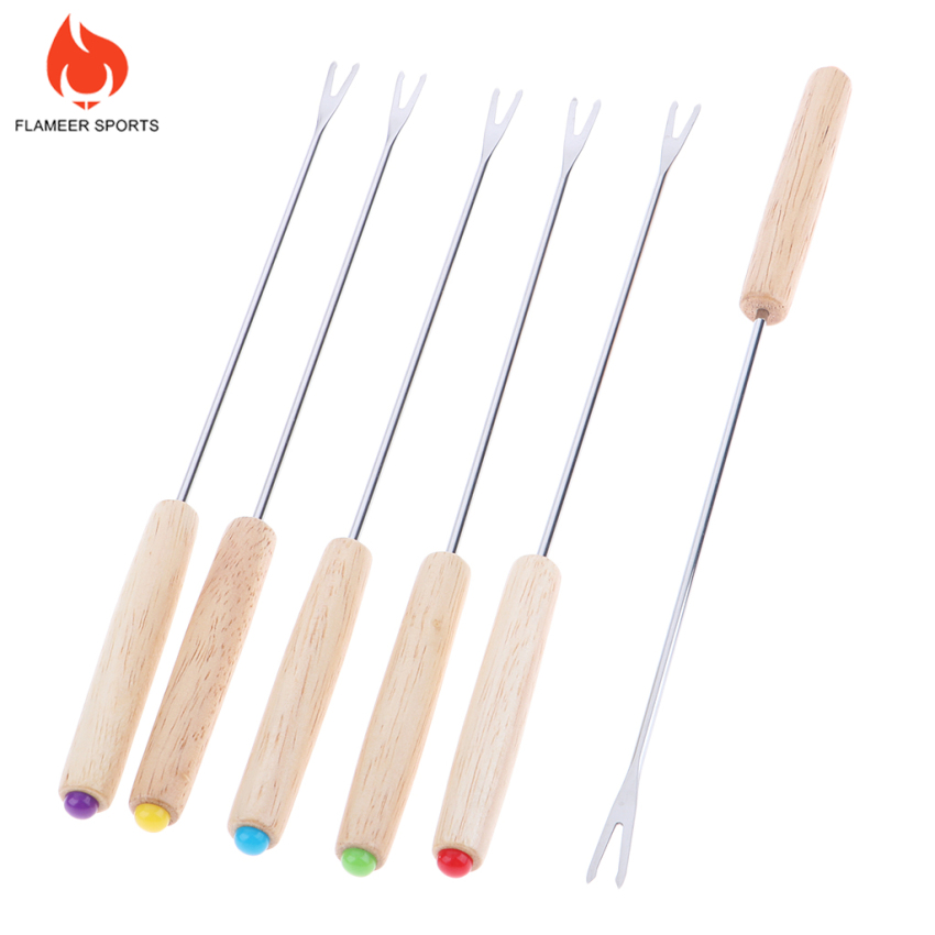 Set 6 Xiên Nướng Bbq Bằng Thép Không Gỉ