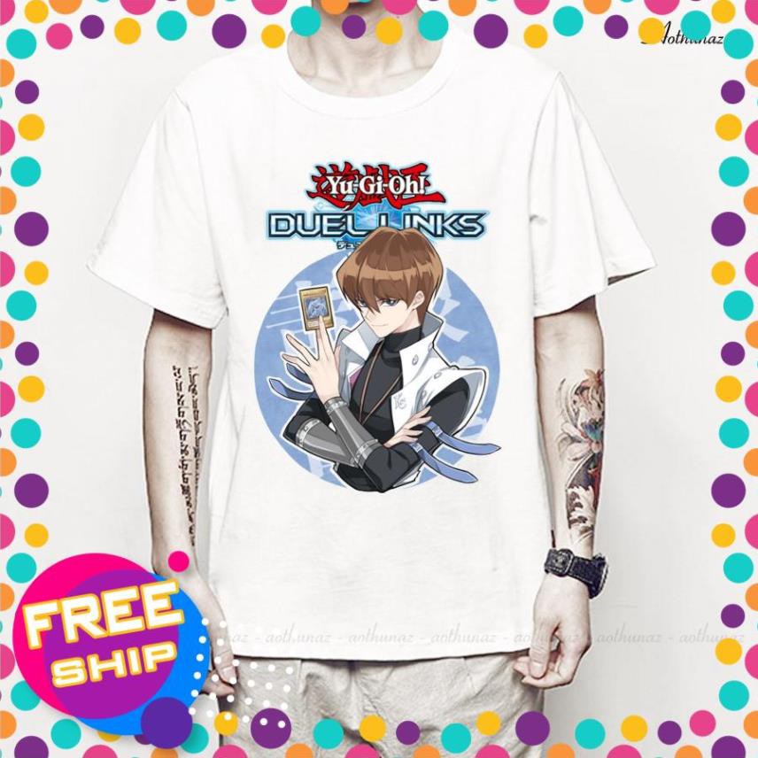 (GIÁ TỐT) Áo thun Anime Game Yugioh Duel Link Kaiba Chibi - Cotton Thái M2361