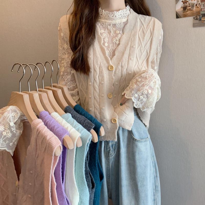 Áo Dệt Kim Hai Dây + Áo Kiểu Không Tay Xinh Xắn Dành Cho Nữ  tao bao