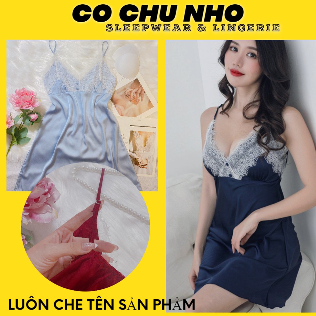 Q11.HCM [LL149 ]Váy ngủ lụa satin cao cấp - đầm ngủ phi lụa cao cấp - đầm ngủ sexy